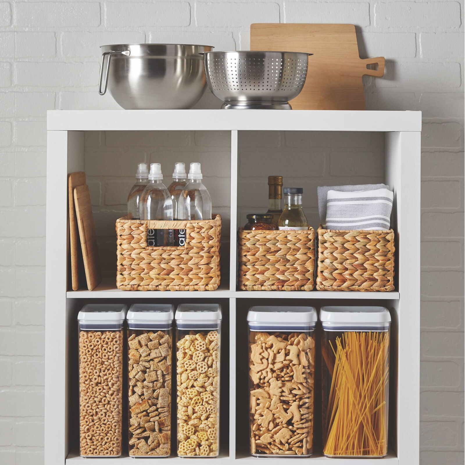 Better Homes & Gardens 3-Piece Woven Natural Water Hyacinth Storage Basket Set