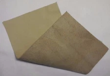 COWHIDE LEATHER CUT PIECE GENUINE LEATHER HIDE DARK CREAM DIFFERENT SIZES