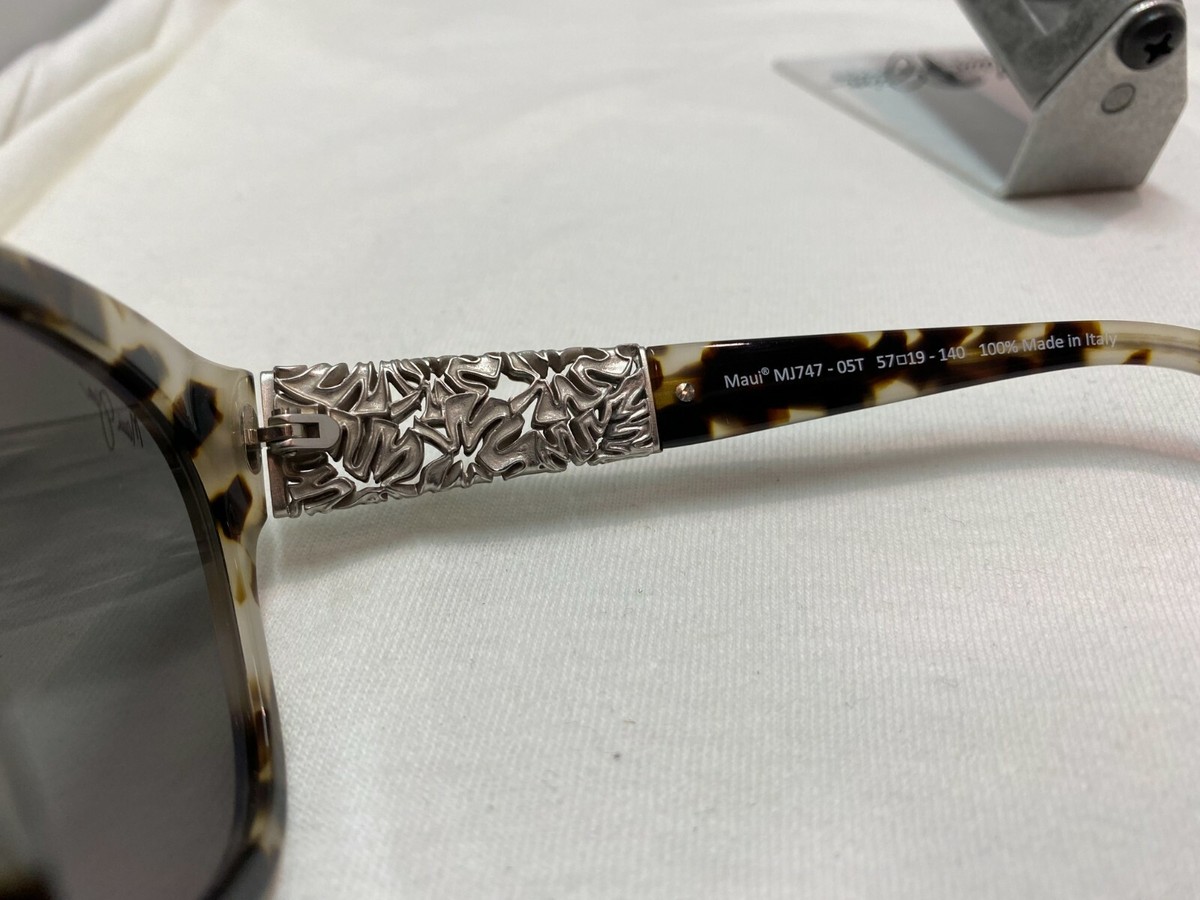 Maui Jim MONSTERA LEAF Mj 747-05T White Tokyo with 24K White Gold / Neut… MAUI JIM MONSTERA LEAF MJ 747-05T TOKYO WHITE | Mercari main image 3
