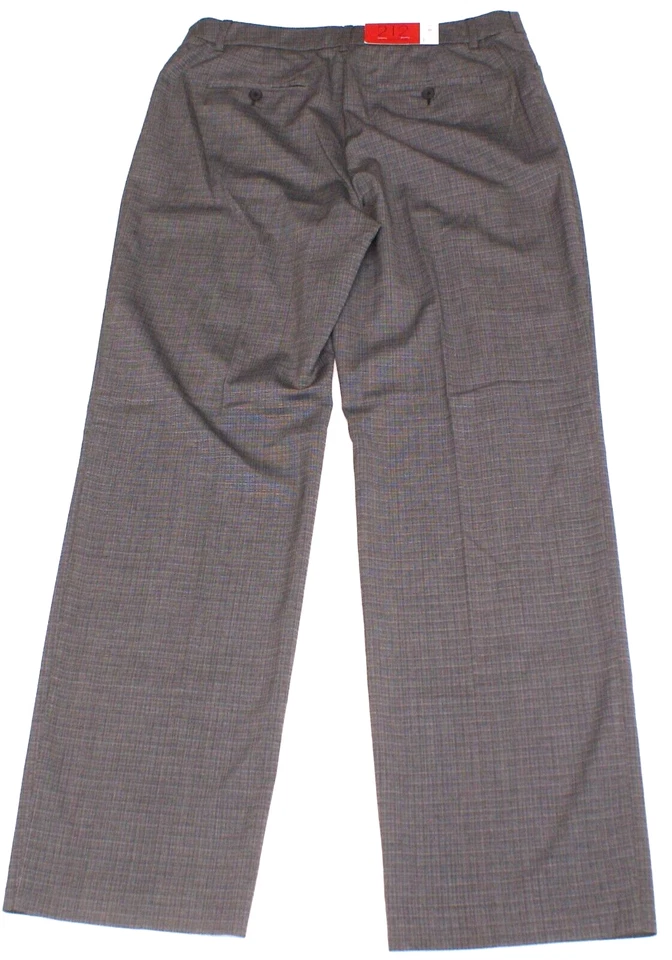 Pantalones de vestir colección 212 pierna recta negro a cuadros ajuste natural, para mujer 10 AVG Foto 2 de 3