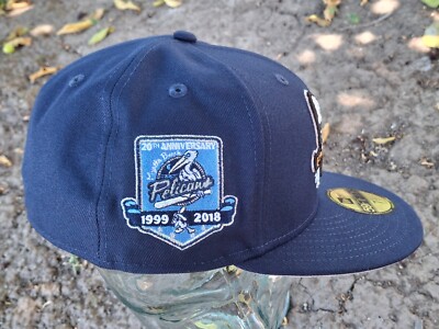 Topperz New Era 7 1/2 Myrtle Beach Pelicans Cap Hat Shark Jaws