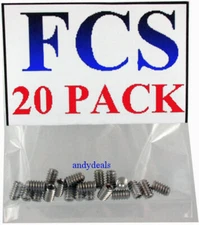 20  FCS Genuine  Surfboard Fin Screws For all FCS Fin Box USA Dealer quick ship*