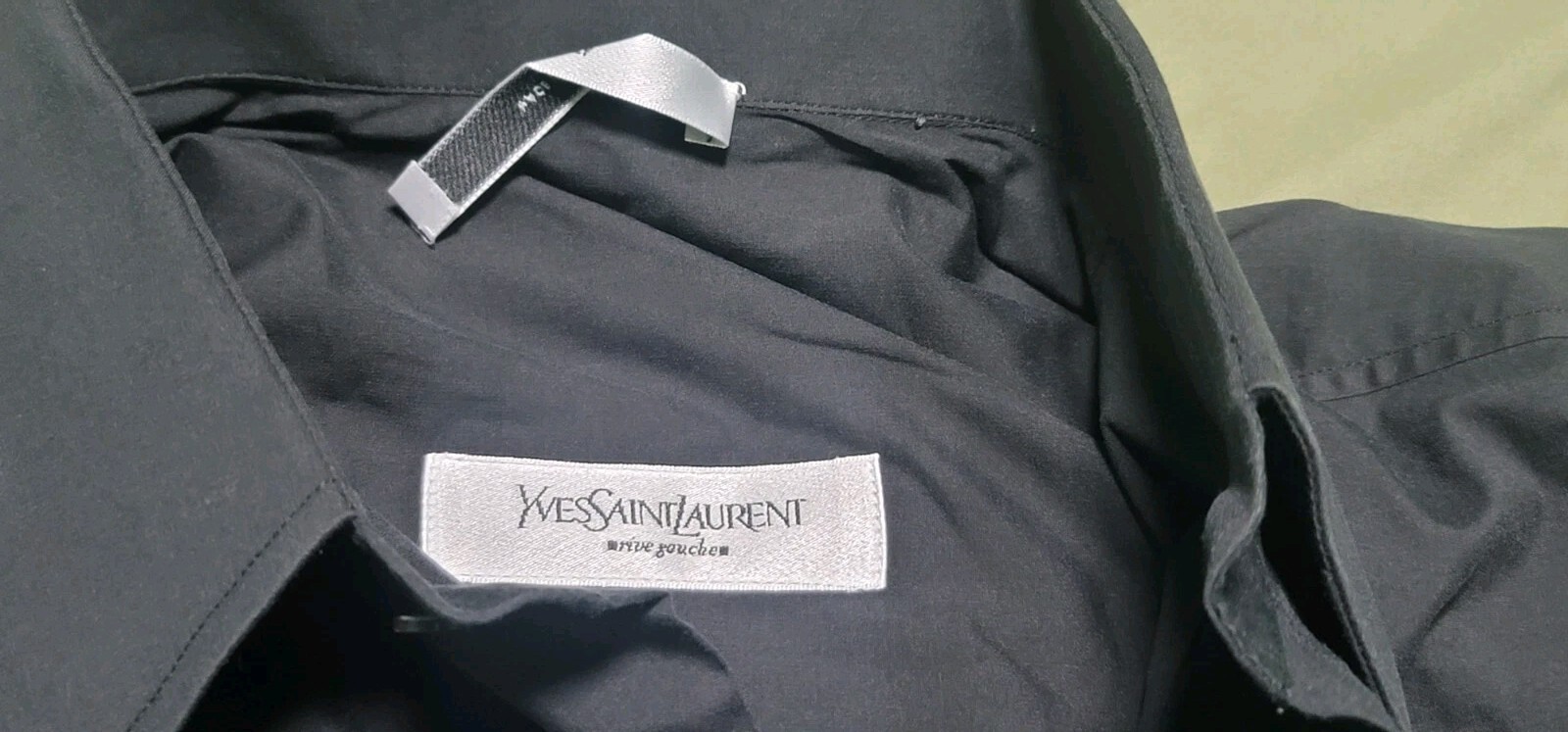 Camicia Saint Laurent manica lunga casual con bottoni nera taglia 40