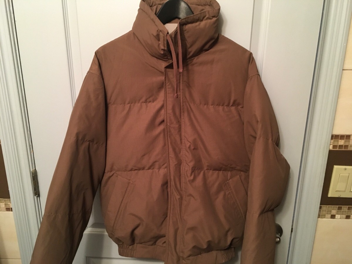 Fear of god essentials winter jacket brown size xs | eBay
