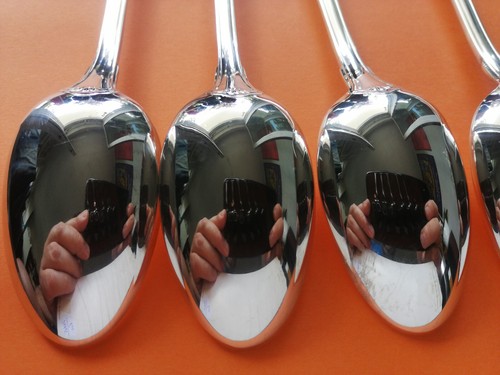 VENDOME Christofle Silver-plate entremets dessert salad spoons 6 6/8" / 17 cms - Picture 15 of 24