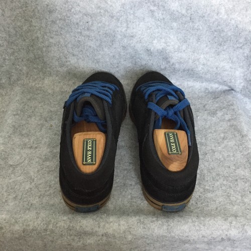 Teva Suede Mesh Sneakers w/ Spider Rubber, Men's 7 (Black w/ Blue Laces) - Picture 4 of 8