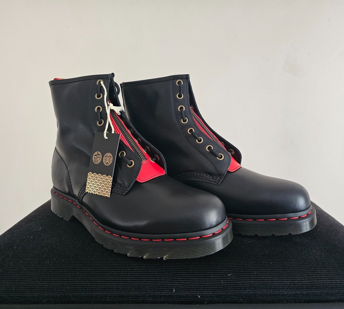 Martens 1460 Year of the Rabbit Leather Lace Up Boots, UK Size