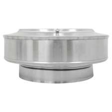 Aluminum 8 in. Round Vent Pipe Cap in Mill Finish Rooftop Venting Ventilation