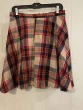 Vintage Delta Girls 1970 s Plaid Wool Tartan Skirt Girl s Size 14 Rare