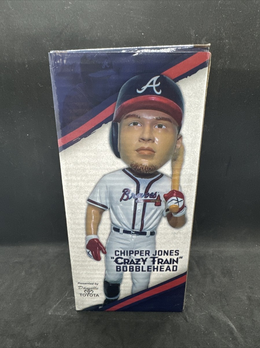 Chipper Jones “CRAZY TRAIN” BOBBLE HEAD DANVILLE BRAVES CHIPPER JONES TOYOTA LOGO - CRAZY TRAIN