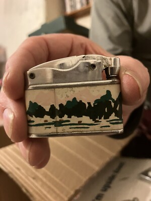 Taschenfeuerzeug mit Landschaftsszene