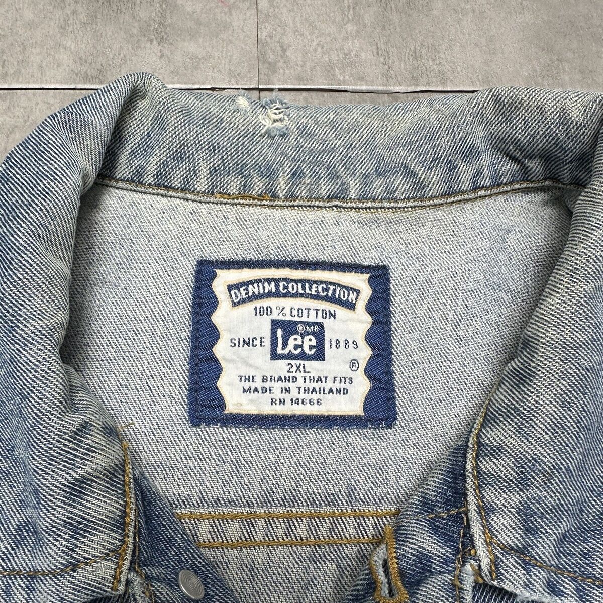 vintage lee denim collection jean trucker jacket 2xl the vintage lee denim collection jean trucker jacket 2xl the