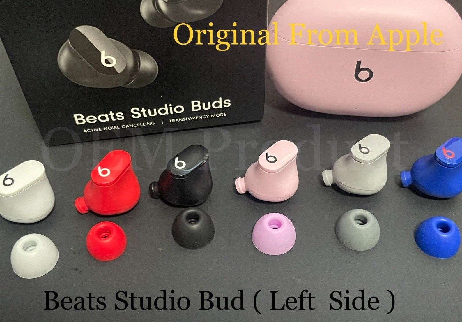 Original Beats Studio Buds Wireless LEFT SIDE or Charging Case Replacement