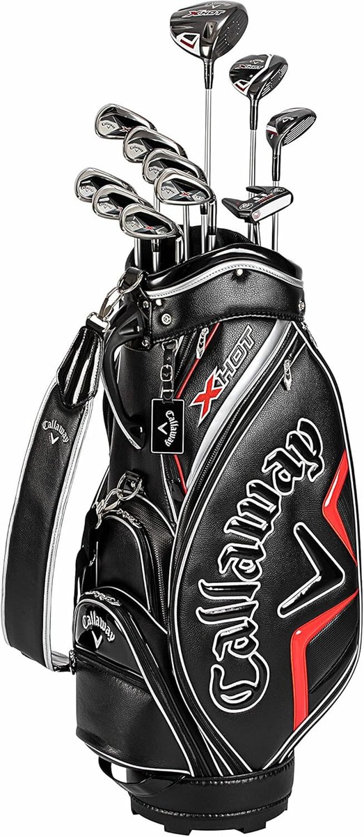 Callaway X HOT Men's Club 11pcs Caddy Bag Set 2021 Steel Shaft
