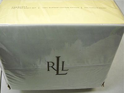 NEW RALPH LAUREN PRESCOTT 500 THREAD COUNT CALIFORNIA KING SIZE SHEET SET 
