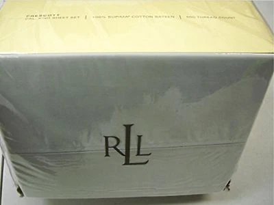 NEW RALPH LAUREN PRESCOTT 500 THREAD COUNT CALIFORNIA KING SIZE SHEET SET