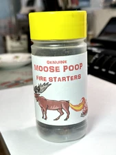 GENUINE REAL MOOSE POOP FIRE STARTERS 30 PELETS  (GREAT GIFTS)