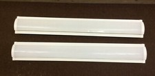 2x 4' White Metal Striplights Twin Daylight Effect Tubes, Office Retail Lights