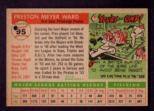 1955 Topps Baseballkarten verschiedene #s Auswahl 1 Sie wollen sehr schön aber Locher - Bild 59 von 113