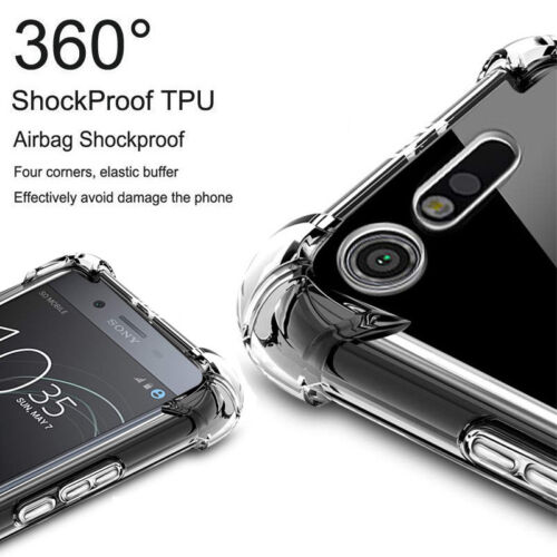 For Sony Xperia XZ3 XZ2 XZ1 XA2 XA1 Compact Clear Shockproof Slim TPU Cover Case - Afbeelding 1 van 12