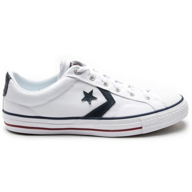 converse white star player trainers