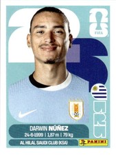 2026 Panini World Cup Stickers  #URU17  Darwin N??ez - Uruguay   MLS
