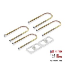Universal Leaf Spring Lowering Block Kit, 2-1/2" Wide, 5" Long, Zinc 0.5 Inch