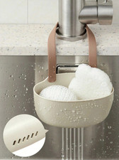 Kitchen Hanging Sink Drain Organiser Rack Sponge Basket Dish Caddy Holder
