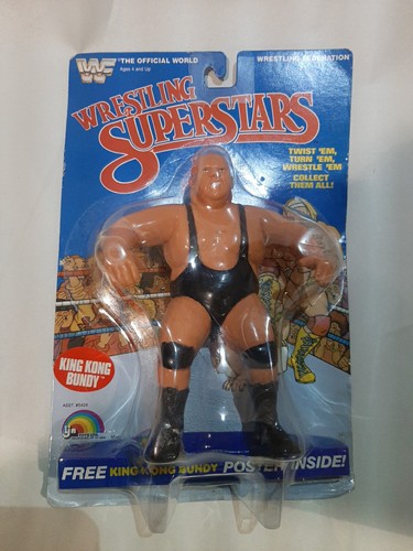 Vintage WWF / WWE Ljn King Kong Bundy Figure Moc C...