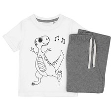 Kinder Nachtwäsche/Pyjama-Set "Tanzende Dinosaurier" (KP035015)