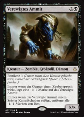 Magic/MTG Verewigtes Ammit HOU-57 Rare Deutsch Light Played