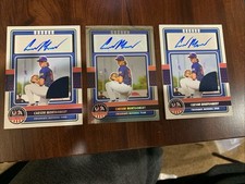 CARSON MONTGOMERY 2023 Panini USA Stars & Stripes Holo AU/10 & Auto relic Lot{3}