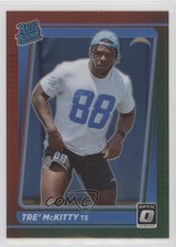 2021 Panini Donruss Rated Rookie Optic Holo Red Green Preview Tre' McKitty 11jg