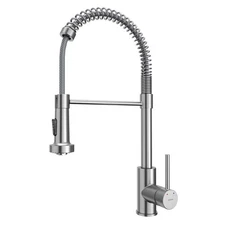 Karran USA KKF228 Loxton 1.8 GPM 1 Hole Kitchen Faucet - Stainless Steel