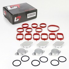 Drallklappen Set 6x 32mm mit O-Ring Dichtungen Ansaugbrücke für BMW 5er E39 E60