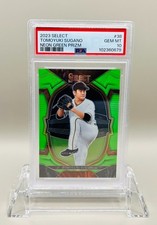 2023 NPB Select Neon Green Prizm /75 #38 Tomoyuki Sugano Orioles Giants PSA 10