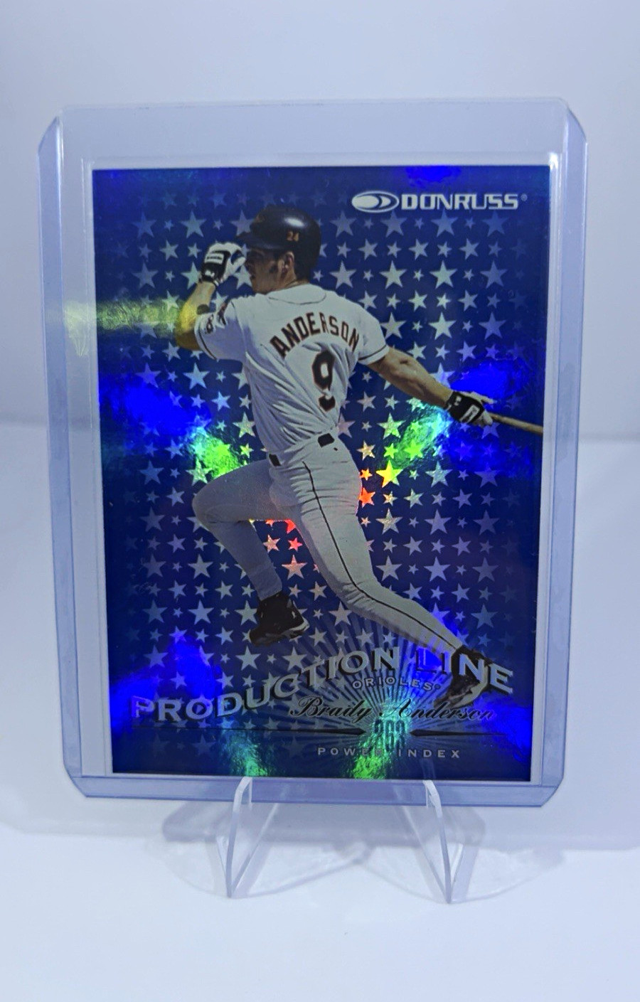 Donruss Production Line Power Index Brady Anderson #444/863 Orioles /863
