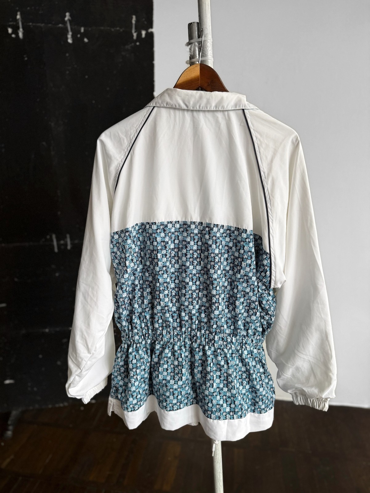 Adidas Womens Vintage 80s 90s Geometric Pattern Track Jacket Y2K Style Size - L image 2