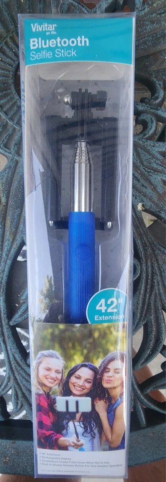 Nuevo Vivitar Selfie Stick Bluetooth 42”. Azul Foto 4 de 4