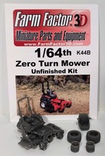1/64 3D Printed Zero Turn Mower with ROPS up.
