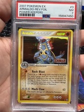 2007 POKEMON EX POWER KEEPERS ARMALDO #3/108 REVERSE STAMPED HOLO FOIL PSA 7 on eBay