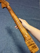 Big head DIY rosewood gloss 21 fret roasted Flame maple Electric guitar Neck
