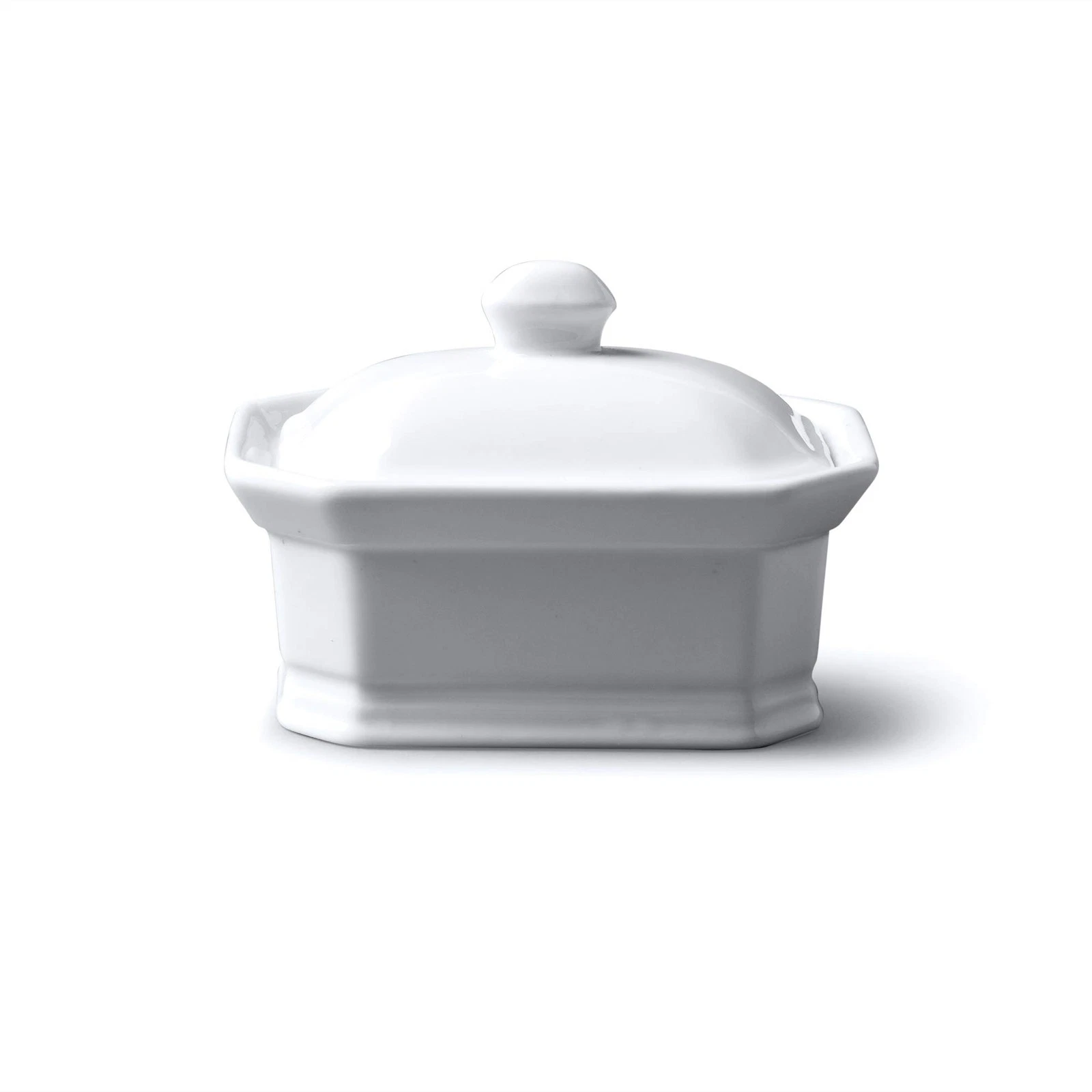 WM Bartleet & Sons 1750 Butter/Terrine Dish with Lid, 11x8x7cm, White
