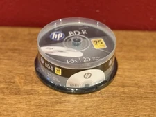 HP OEM Authentic BD-R Single Layer Blu-ray Disc Pack of 25 new sealed package