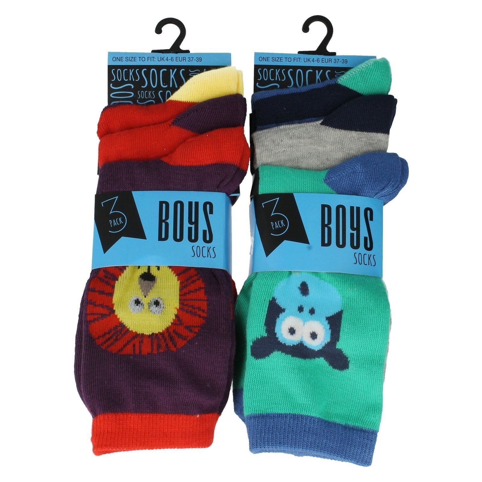 Calcetines Diarios Para Niños RJM Con Estampado De Animales SK 308