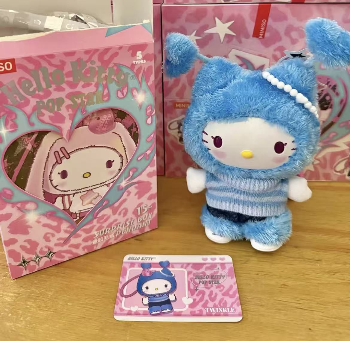 Miniso Hello Kitty Pop Star Series Plush Confirmed Blind Box