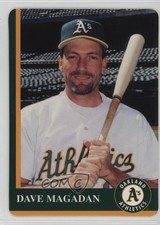 1997 Mother's Cookies Oakland Athletics Stadium Giveaway Dave Magadan #8 0q3
