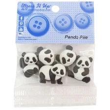 Dress It Up Embellishments-Panda Pile