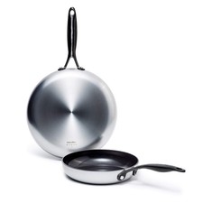 GreenPan Venice Pro Noir 26cm & 30cm Frying Pan Set PFAS Free Induction/ Gas /El