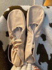 Theatrical Pink Bloch Dansoft Leather Womens Sz 7.5/38 Ballet Slippers New
